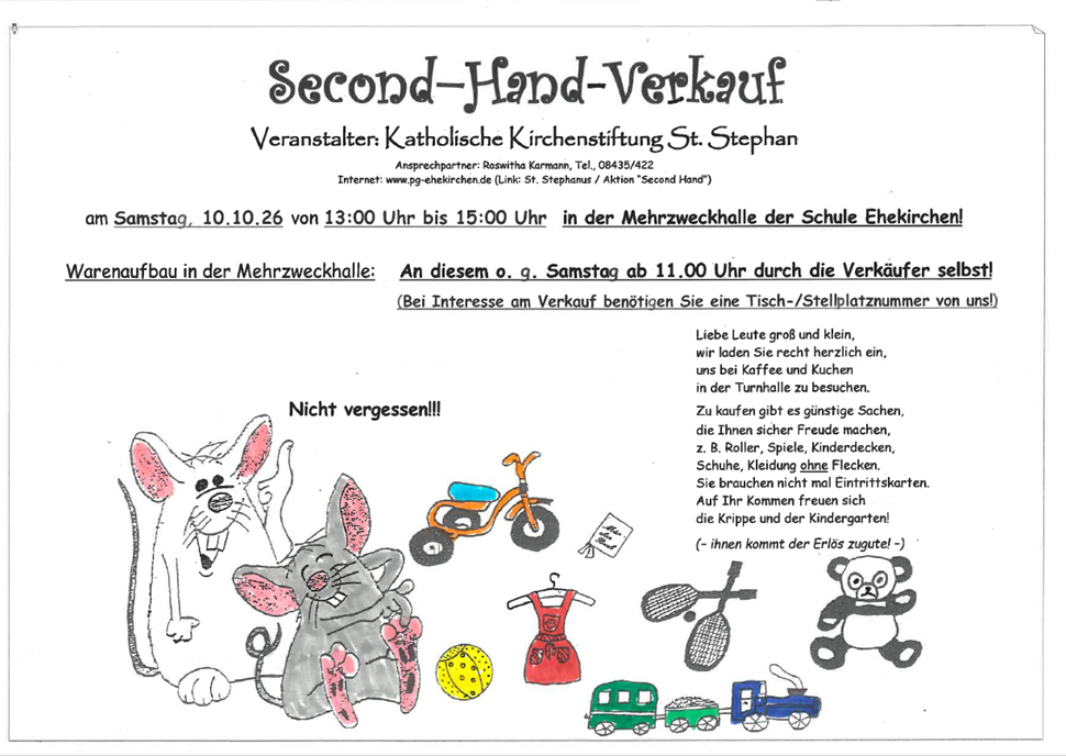 Plakat Second Hand Oktober 2026