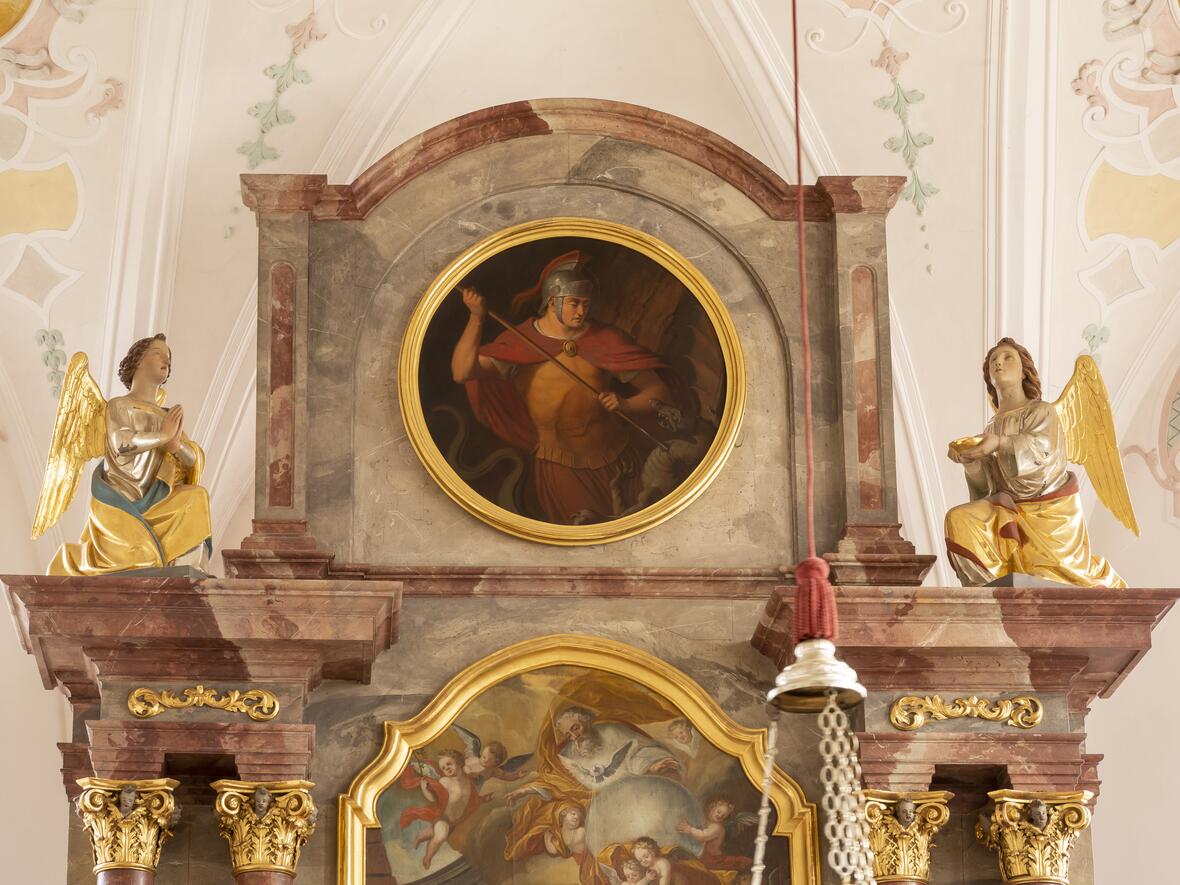 Altarbild mit dem Kirchenpatron St. Georg
